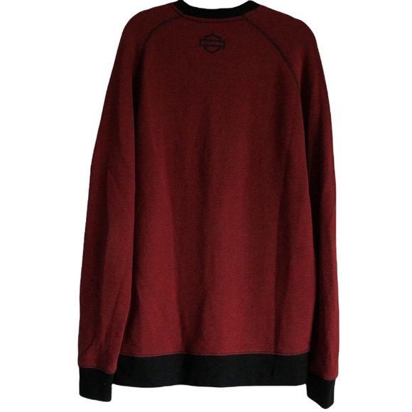 PENDING Harley-Davidson Men's Vintage Inspired Raglan Long Sleeve Pullover - Picture 4 of 7